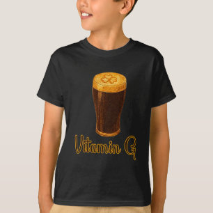 Vitamin Bier Glücklicher Kleeblatt Lustiger Patric T-Shirt