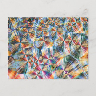 Vitamin C unter dem Mikroskop Postkarte