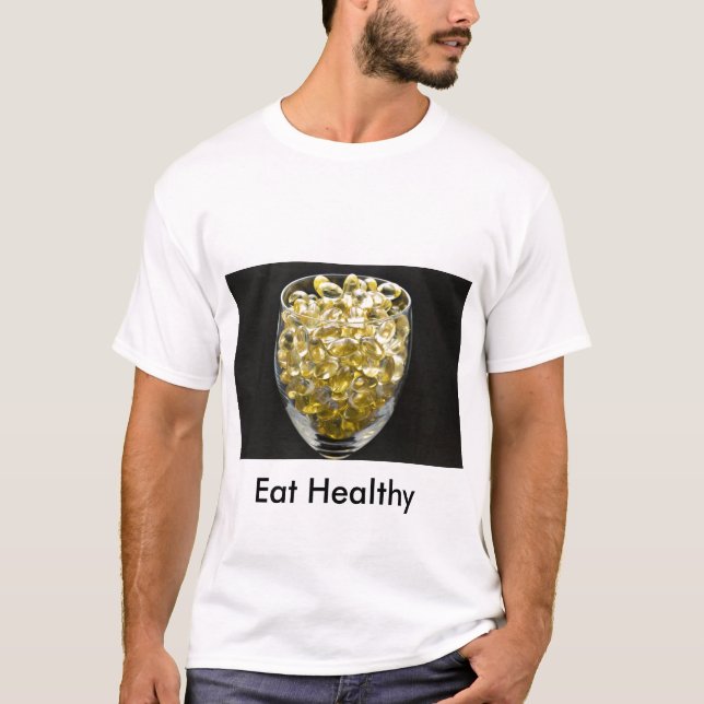 Vitamin E, essen gesundes T-Shirt (Vorderseite)