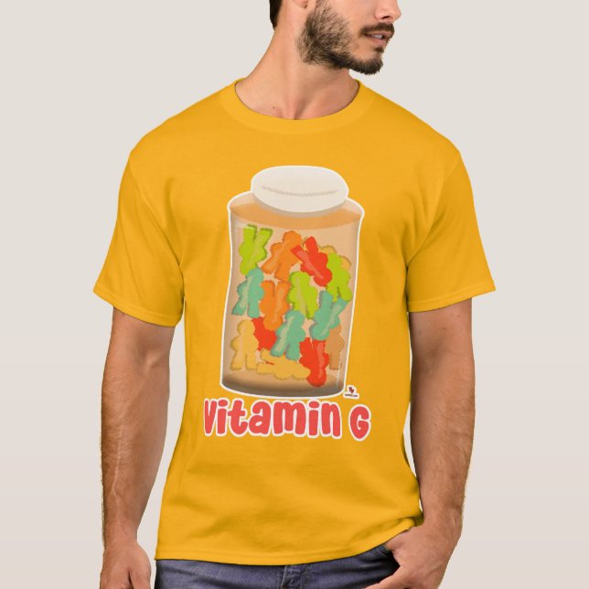 Vitamin G Meeple Board Spielspass T-Shirt (Vorderseite)