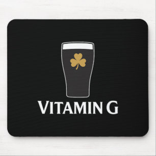 Vitamin G Stout Bier Irischer Trink Shamrock St. P Mousepad