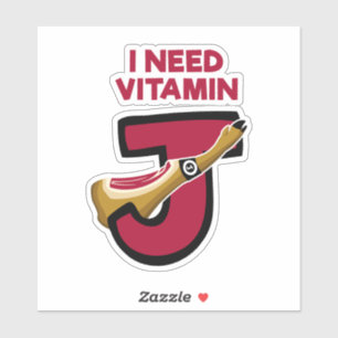 Vitamin J Aufkleber