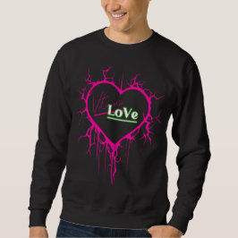 Vitamin Love Marke Pink Heart Design Sweatshirt