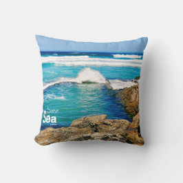 Vitamin-Meeressurfen und Wellen Kissen