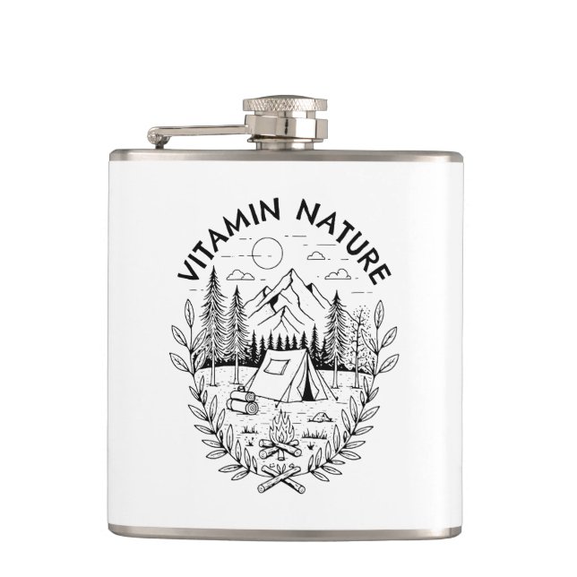 Vitamin Natur Flachmann (Vorderseite)