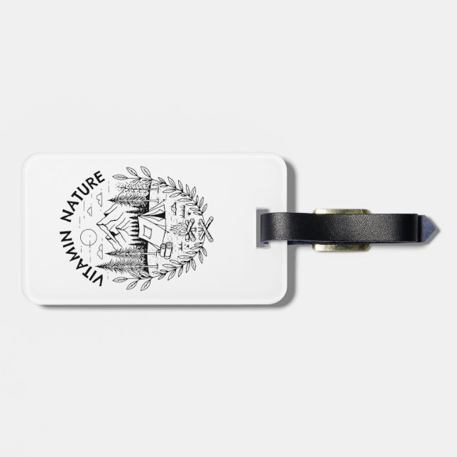 Vitamin Nature Gepäckanhänger (Rückseite horizontal)