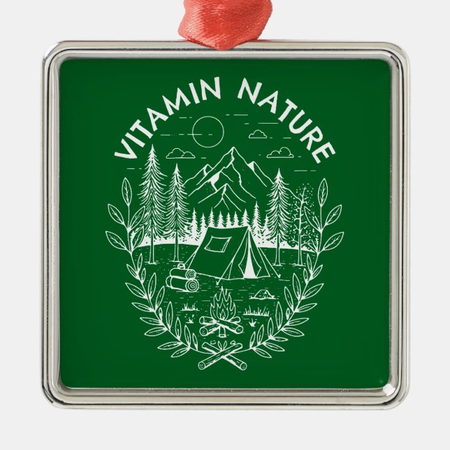 Vitamin Nature Ornament Aus Metall (Vorne)