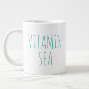 "Vitamin Sea" Einfaches modernes Bauernhaus Jumbo-Tasse