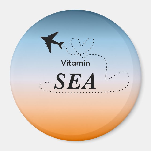 Vitamin Sea Orange Sommerfarbe Magnet (Vorne)