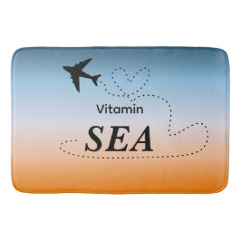 Vitamin Sea Orange Summer Color Bath Mat Badematte