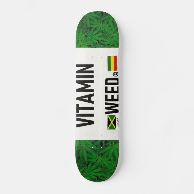 VITAMIN WEED OFFIZIELL Skateboard (Vorderseite)