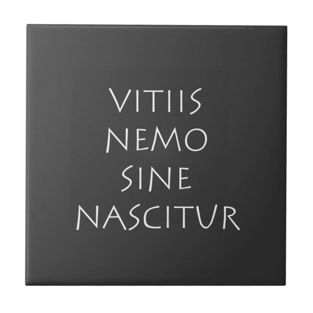 Vitiis nemo sine nascitur fliese (Vorderseite)