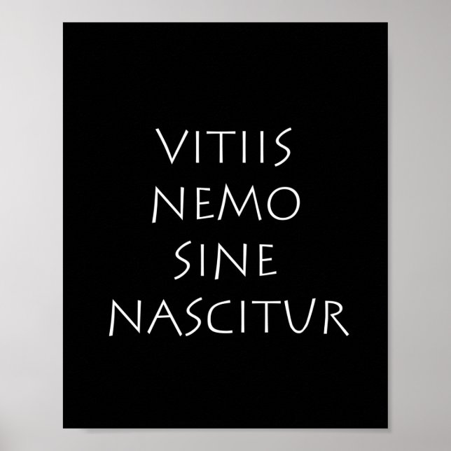 Vitiis nemo sine nascitur poster (Vorne)