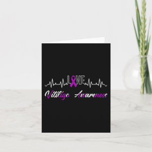 Vitiligo Awareness Liebe Heartbeat Lila Multifunkt Karte