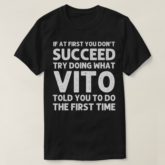 VITO Geschenkname Personalisiert Geburtstag Weihna T-Shirt (Design vorne)
