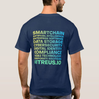 VITREUS T - Shirt (vorne und hinten) | NAVY