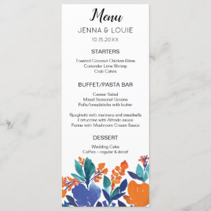 Vitrine Blossom Menu Card Menükarte
