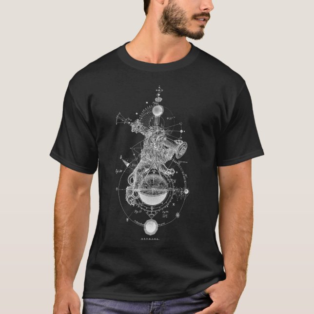 VITRIOL Sol in Leo Occult Sacred Geometry T-Shirt (Vorderseite)