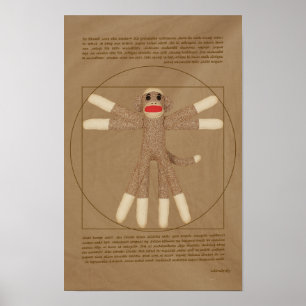 Vitruvian Affe-Plakat Poster