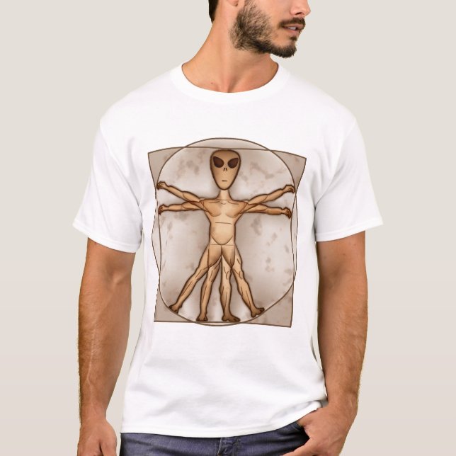 Vitruvian alien T-Shirt (Vorderseite)