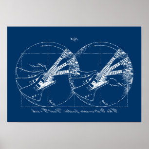 Vitruvian Guitars Poster