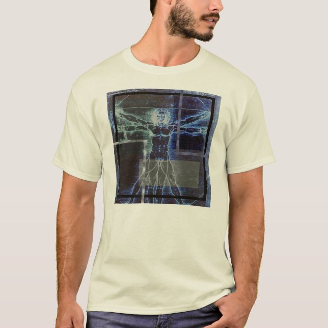 Vitruvian LEONARDO Mann T-Shirt (Vorderseite)