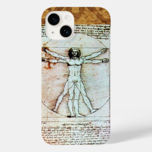 VITRUVIAN MAN Antique Perchment Case-Mate iPhone 14 Hülle