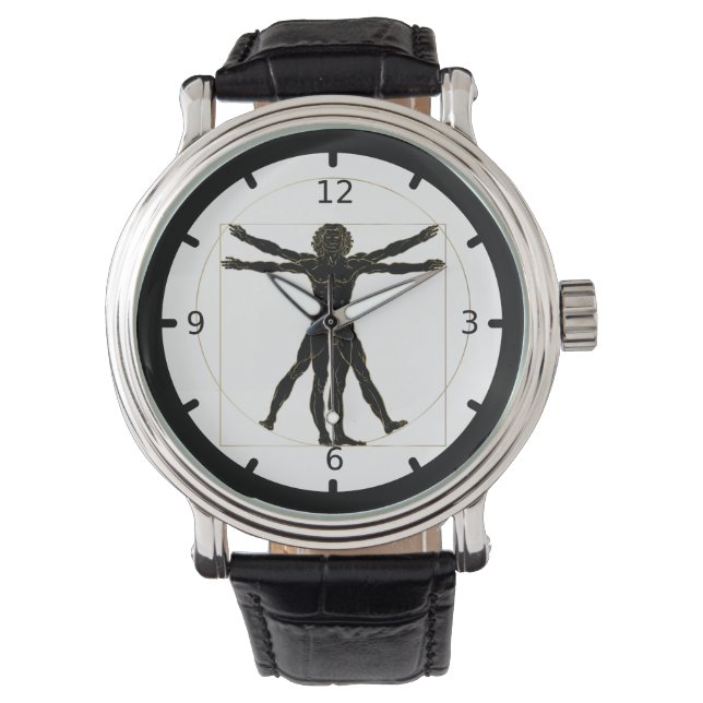 Vitruvian Man Armbanduhr (Vorderseite)
