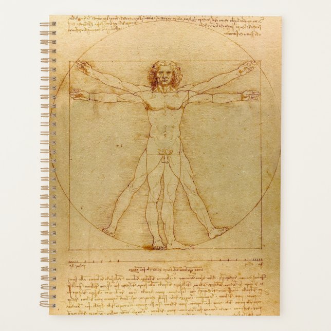 Vitruvian Man by Leonardo da Vinci Planer (Vorderseite)