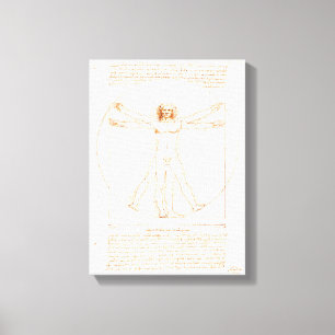 Vitruvian Man   Leonardo da Vinci   Leinwanddruck