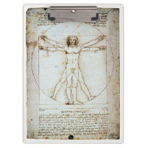 Vitruvian Man, Leonardo da Vinci, um 1490. Clip