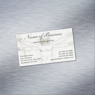 Vitruvian Man Magnetische Visitenkarte