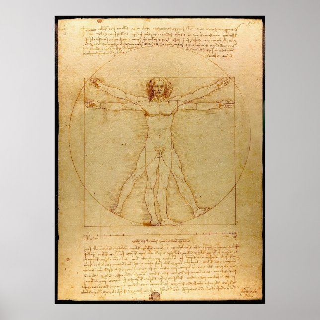 Vitruvian Man Poster (Vorne)