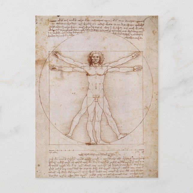 Vitruvian Man Postkarte (Vorderseite)