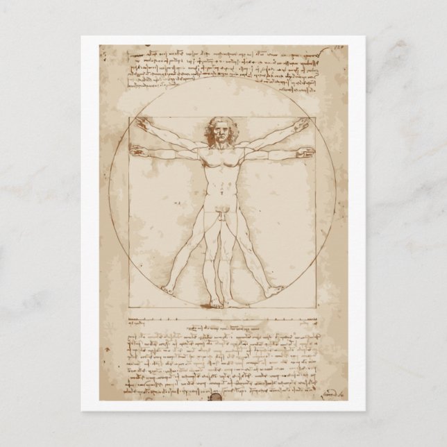 Vitruvian Man Postkarte (Vorderseite)