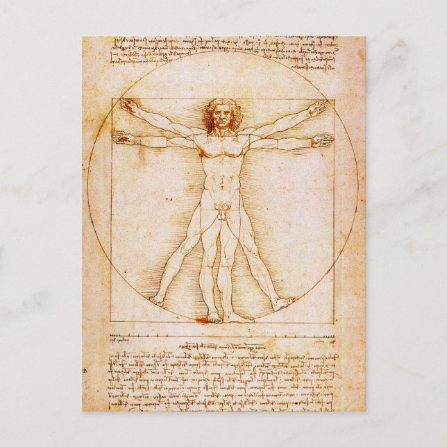 Vitruvian Man Postkarte (Vorderseite)