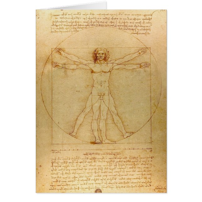 Vitruvian Man von Leonardo Da Vinci (Vorne)