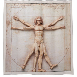 Vitruvian Man von Leonardo Da Vinci Duschvorhang