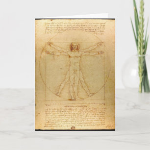 Vitruvian Man von Leonardo da Vinci Karte
