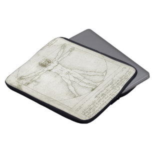 Vitruvian Man von Leonardo da Vinci Laptopschutzhülle