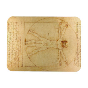 Vitruvian Man von Leonardo Da Vinci Magnet
