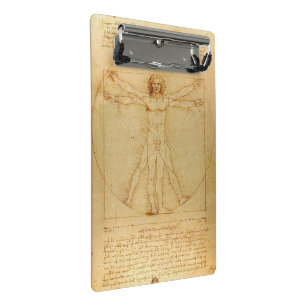 Vitruvian Man von Leonardo Da Vinci Mini Klemmbrett