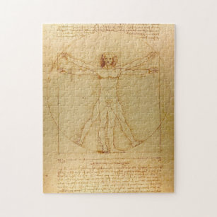 Vitruvian Man von Leonardo Da Vinci Puzzle