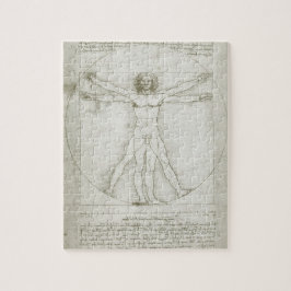 Vitruvian Man von Leonardo da Vinci Puzzle
