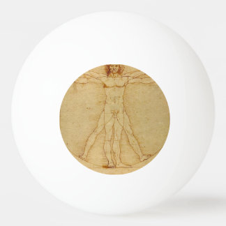 Vitruvian Man von Leonardo Da Vinci Tischtennisball