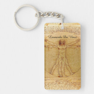 Vitruvian Mann durch Leonardo da Vinci Schlüsselanhänger