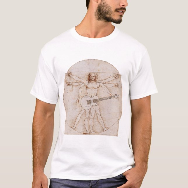 Vitruvian Mann schaukelt 2 T-Shirt (Vorderseite)