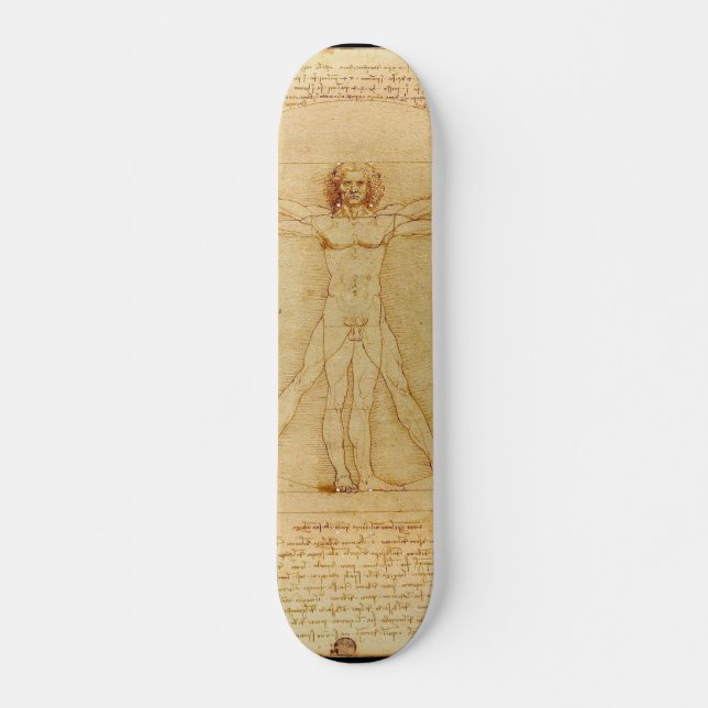 Vitruvian Mann Skateboard (Vorne)