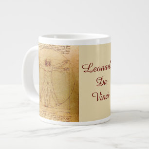 Vitruvian Mann von Leonardo Da Vinci Jumbo-Tasse