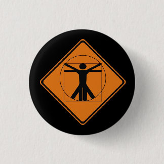 vitruvian MannVerkehrsschild Button